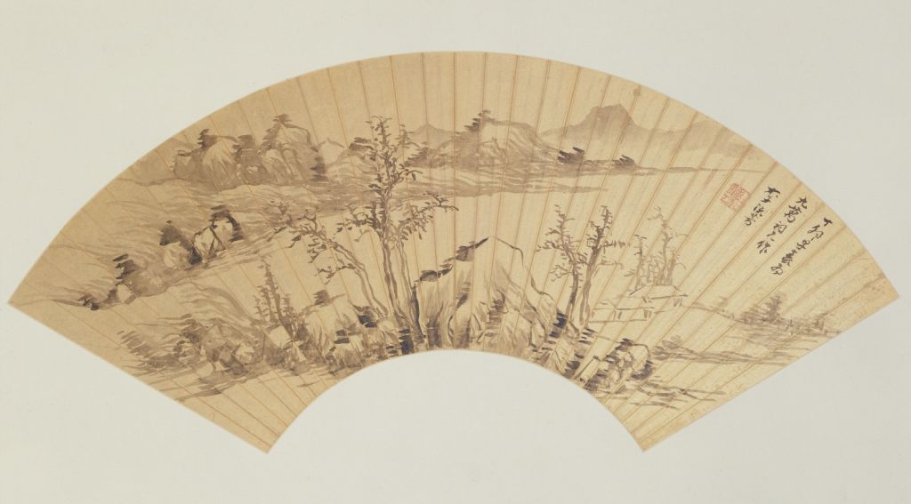 图片[1]-Fan page of Li Liufang’s landscape map-China Archive